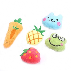 Varios diseños para mascotas gato interactivo Catnip juguete moda nuevo Animal relleno fruta suave felpa gato juguetes relleno Catnip - Product Image 3
