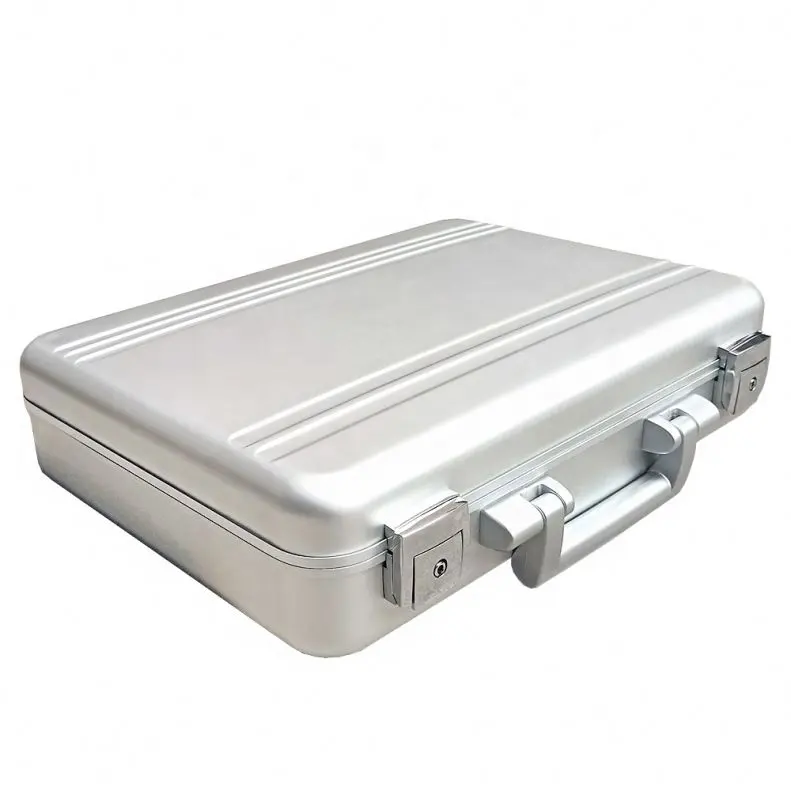 Briefcase Factory Made Business For Men Tool Box Storage Carrying Professional Alloy Molded Aluminum Brief Case