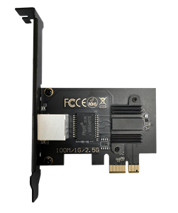 Tarjeta Lan de red Gigabit 2,5G 10/100/1000Mbps I225V PCI-E Adaptador de tarjeta de red de PC con enfriador - Product Image 1