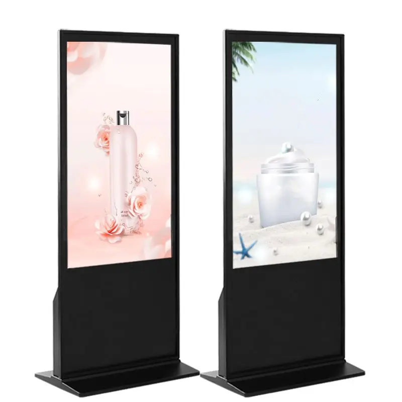 43 49 55 65 Zoll vertikaler Player Werbeplakat Kiosk Touchscreen LCD-Display Bodenst änder Digital Signage