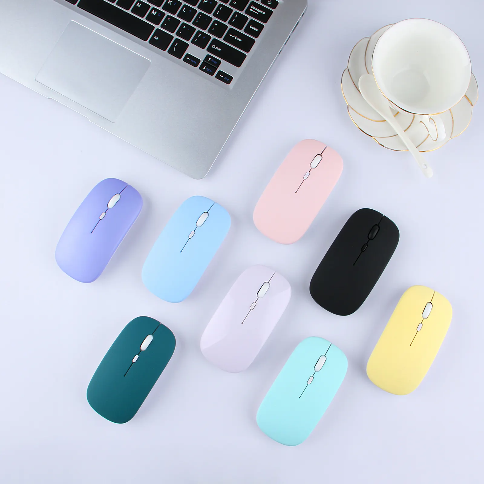 Usb nero Mini OEM ABS 2.4G senza fili Bluetooth portatile Mouse ottico ricaricabile ergonomico Dual Mode 3.0 Bluetooth Mouse