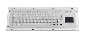 Industrial Machine Stainless Steel Metal <strong>Computer</strong> KeyboardIndustrial Mechanical <strong>Keyboard</strong> with Touch Pad for Kiosk - Product Image 3