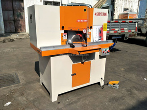Yeni 45 derece alüminyum çerçeve kesme dairesel testere çift kafa testere açı kesme makinesi ile Motor yatay tarzı - Product Image 5