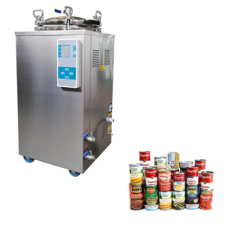 Tarım ürünleri için 100L otoklav karşı basınç Retort sterilizatörler makineleri mantar kısırlık testi