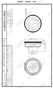 Alto-Falante Subwoofer de Graves Multimídia de Alcance Total com Ímã de Neodímio de 16 Núcleos, IPX7 45MM 4 Ohm 5W 100Hz para Player de Áudio DIY - Product Image 5