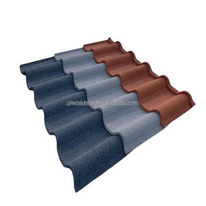 Đá gạch 0.35mm trái phiếu Độ dày gạch đá tráng nhôm kẽm thép tấm lợp Đá kim loại tráng mái ngói - Product Image 2