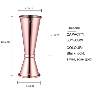 โรงงานโดยตรงในสต็อก/สินค้าคงคลัง Bar jigger โลโก้ที่กำหนดเอง barware jigger สำหรับค็อกเทล - Product Image 3
