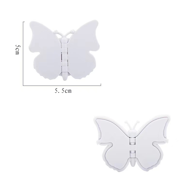 Butterfly-shaped white