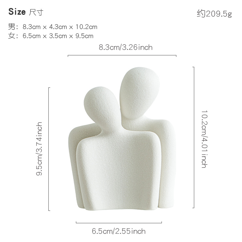 White(Hug a couple)