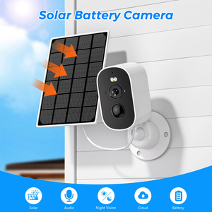 Smart Home Battery Rechargeable Outdoor <strong>Wireless</strong> Solar <strong>Security</strong> Camera <strong>System</strong> Low Powered CMOS Sensor Two-Way Audio WiFi Network - Product Image 3