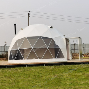 מסגרת פלדה חיצונית geodesic בית מלון אוהל אקולוגי פרפאב בית עם חדר אמבטיה ב cambodia