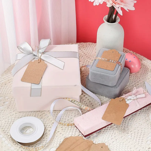 Chất Lượng Cao Trống Kraft Thẻ Quà Tặng Với Twine Thẻ Giấy Cho Đám Cưới Giáng Sinh Sinh Nhật Lễ Tạ Ơn Đảng Ủng Hộ DIY Thủ Công Mỹ Nghệ - Product Image 5