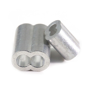 سلك حبل الطويق الألومنيوم البيضاوي الأكمام كليب تركيبات حلقة كم كابل يعقص M1.0-M10 - Product Image 2