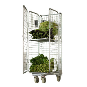 รถเข็นแบบม้วนเก็บทำจากเหล็กใช้ในโกดังซักได้สำหรับงานหนัก - Product Image 2