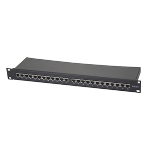 19英寸1U网络接线板Cat5e FTP 24端口接线板，用于网络服务器机架机柜TJ02B152A - Product Image 1