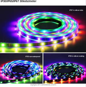 แถบไฟ LED อัจฉริยะ rgbic 5050 WS2812B WS2812ระบุที่อยู่ได้แบบแยก DC5V 30/60/144พิกเซล /LED/m - Product Image 2