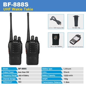 宝丰BF-888s无线电C型对讲机远程2瓦超高频对讲收发器无线电BF 888s双向无线电 - Product Image 6