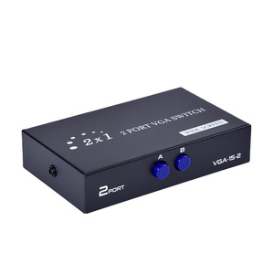 FJ-15-<strong>2</strong> FJGEAR VGA <strong>Switch</strong> <strong>2</strong> Port <strong>2</strong> in 1 Out Sharing by Two Hosts a Display 60hz with Metal case - Product Image 1