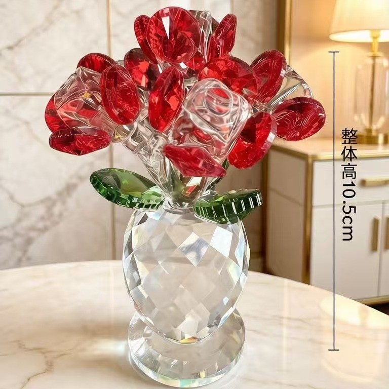 Six small red roses