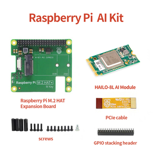 Stock <strong>Raspberry</strong> <strong>PI</strong> AI KIT HAILO8L AI <strong>Module</strong> M.<strong>2</strong> HAT+ Expansion Board RPI Hailo-8L <strong>module</strong> AI acceleration 5 new verson AI Kit - Product Image 3