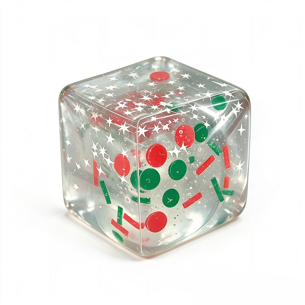 Cube de confettis de bonbons