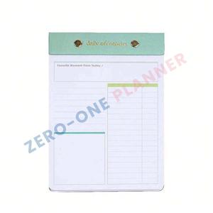 Bloc de notas de escritorio A4 personalizado, planificador de calendario, organizador de notas, planificador de cuero recargable diario - Product Image 1
