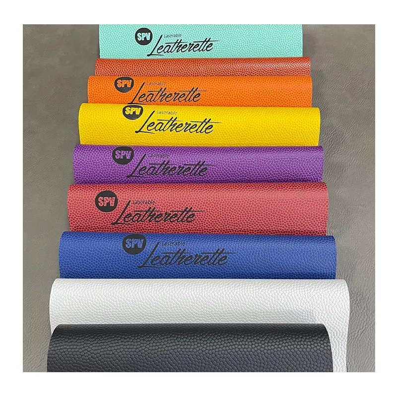 12X24 Inches Basketball Pattern 0.8mm Pu Leather Sheets Laserable For Cap Patches Without Adhesive