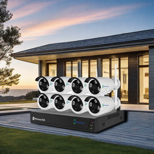 1080P Tuya App sicurezza NVR kit H.265 IP Wifi Wireless per esterni sistema di telecamere CCTV con rilevamento umano 8 Ch OEM personalizzabili - Product Image 6