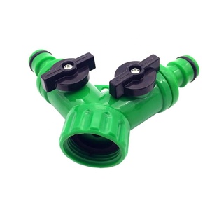 3/4&quot; Y Quick Connector Hose Pipe Tool Garden Hose Faucet 2 <strong>Way</strong> With Valve Water Tap Splitters Adapter - Product Image 4