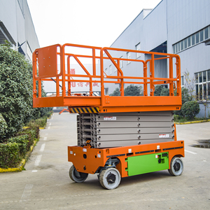Professional Factory Supply Self Propel 4m Elevated Work <strong>Platforms</strong> 4x4 Battery Warehouse Scissor Lift - Product Image 1