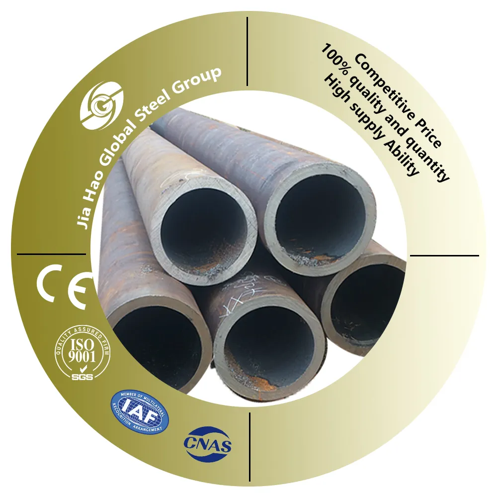 ASTM A53 API 5L L80 110 L91 Tubo de metal de hierro negro Tubo de sección hueca Tubería de gas y aceite Tubería y tubo de acero al carbono sin costura