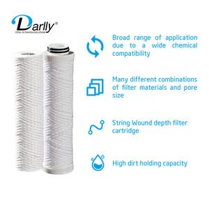 Darlly <strong>PP</strong> <strong>String</strong> Wound <strong>Filter</strong> Cartridge Wholesale Sediment Cotton <strong>Filter</strong> 10 Inch 5 Micron Osmosis Reverse Ro System Water - Product Image 3