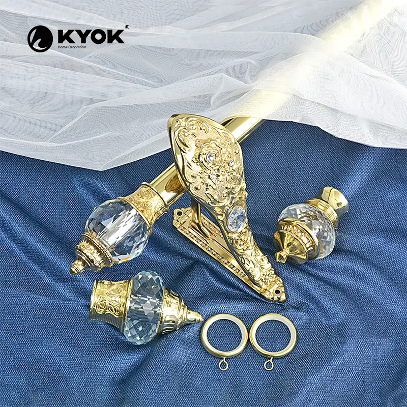 KYOK 28*19mm asta di tenda doppio set prezzo a buon mercato doppia tenda asta finestra