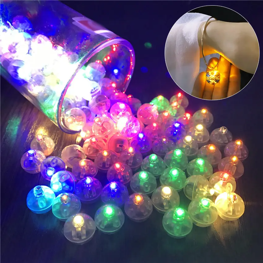 โคมไฟแฟลชบอล LED หลากสีสำหรับตกแต่งคริสต์มาสงานแต่งงานโคมไฟปาร์ตี้ขนาดเล็ก