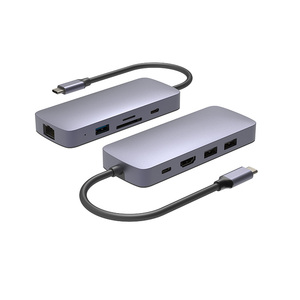 9 in 1 4kビデオUSBCハブタイプCアダプター充電器プロラップトップUSBスプリッター2タイプCハブ - Product Image 1
