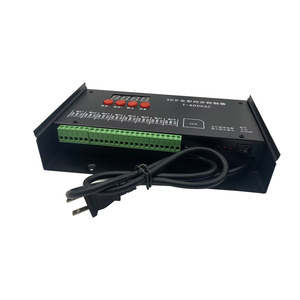 Светодиодный контроллер T-8000AC SD-карты контроллер для WS2801 WS2811 LPD8806 8192 пикселей DC5V водонепроницаемый непромокаемый контроллер AC110-240V - Product Image 1