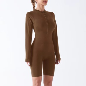 <span class=keywords><strong>2025</strong></span> New Tummy Kiểm Soát Yoga Romper Mềm Mại Thoải Mái Nhanh Chóng Khô Bodysuit Rắn Spandex Jumpsuit Cho Phụ Nữ Thoáng Khí Tính Năng - Product Image 2