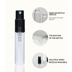 Mini 2Ml 3Ml 5Ml Lege Navulbare Draagbare Doorzichtige Glazen Spuitflessen Met Zeefdruk Plastic Spray <span class=keywords><strong>Top</strong></span> Pocket Parfum - Product Image 4