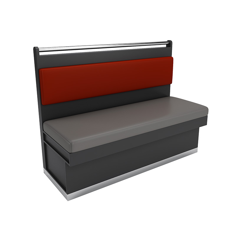 with metal backrest booth(120*60*100)