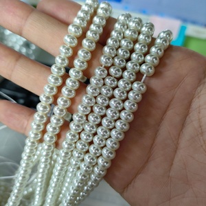 3x5mm בז 'צבע דיסק צורת זכוכית פרל חרוזים abacus rondelle זכוכית לתכשיטים קישוט ביצוע