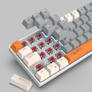 Redwingy V500 Teclado mecánico para juegos de 63 teclas ABS RGB retroiluminado Durable Mini interfaz tipo C Teclado con cable USB para tableta - Product Image 6