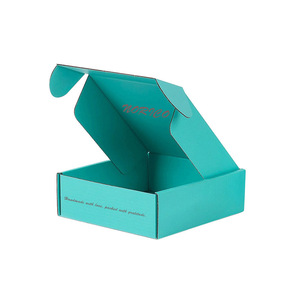 Biểu tượng tùy chỉnh in phẳng gói giấy bao bì hộp các tông sóng chết cắt gấp Kraft hộp - Product Image 2