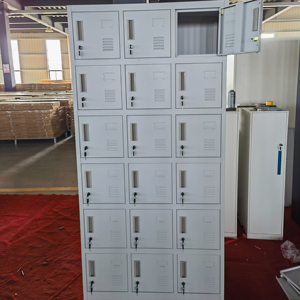 Tùy Chỉnh 18-Cửa Thép <span class=keywords><strong>Locker</strong></span> Cho Các Trường Học & Home Sử Dụng Lưu Trữ <span class=keywords><strong>Locker</strong></span> Kim Loại Tủ Khóa Cho Đồ Nội Thất Phòng Ngủ - Product Image 1