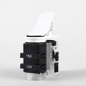 实验室使用12X15X发光二极管紫外线显微镜，带通用手机夹 - Product Image 3