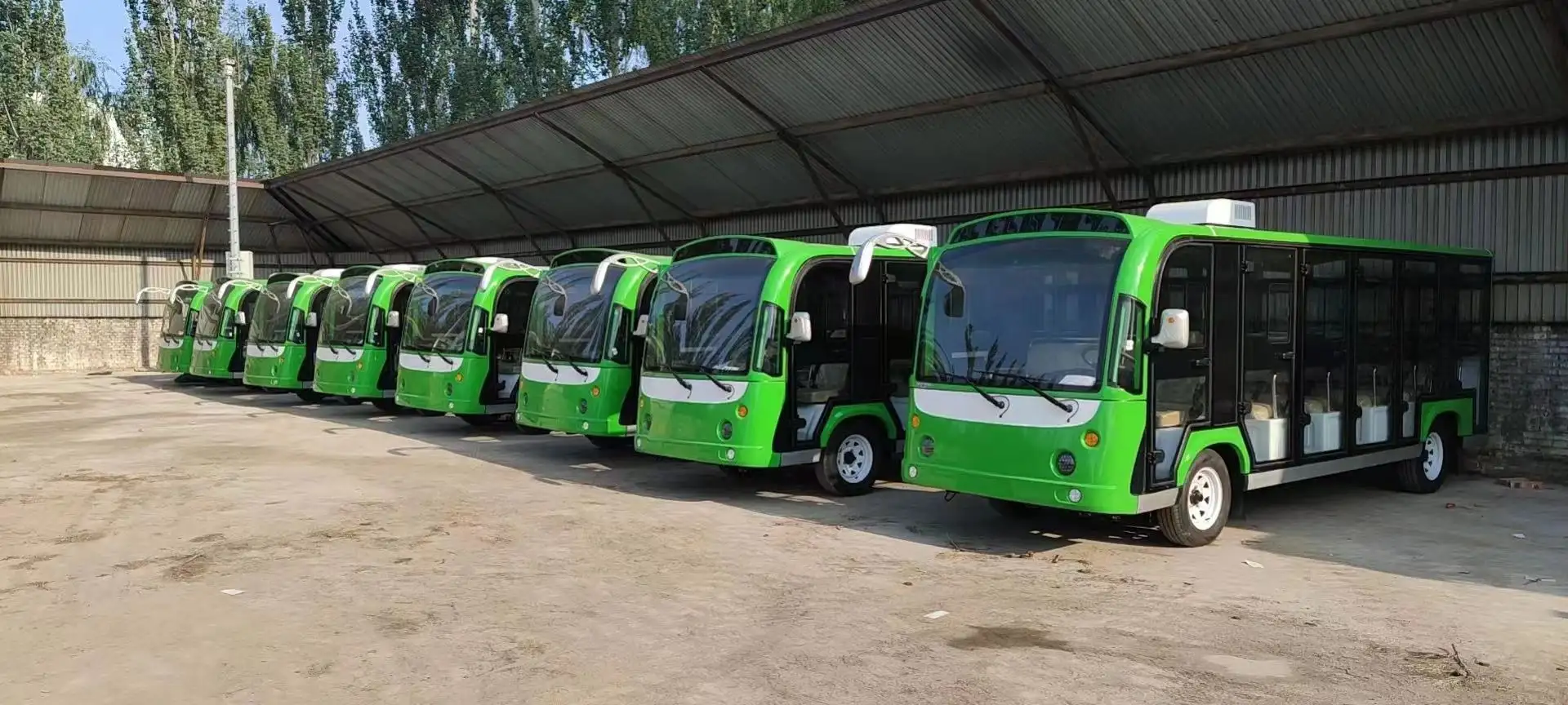 Shuncha A5-14 14 Seaters 72V 5KW Sistema AC 4 Wheel Drive Carro Elétrico Clube Carrinho De Golfe Ônibus Turístico