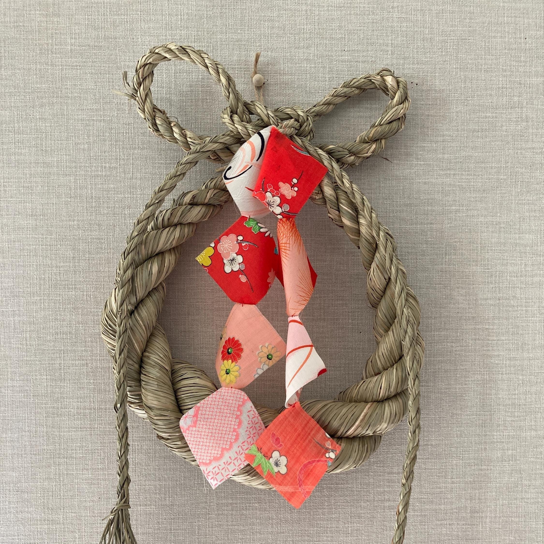 Couronne murale en paille