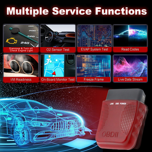 Kırmızı FA40 OBD2 OBDII otomatik kod okuyucu aracı ELM327 motor analizörü teşhis için beri 1996 - Product Image 4
