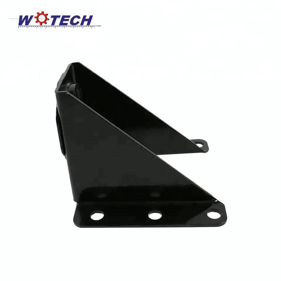 Black Sheet Metal Carbon Steel Customized Stamping Holder Cover Support