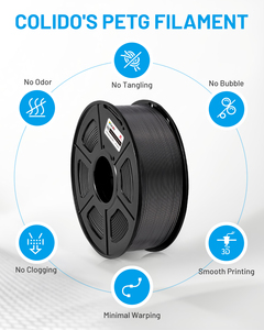Sợi nhựa PETG CoLiDo xuất kho trực tiếp từ kho nước ngoài, dùng cho máy in <span class=keywords><strong>3D</strong></span>, độ bền cao, đường kính chính xác 1.75mm (+/- 0.03mm) - Product Image 3