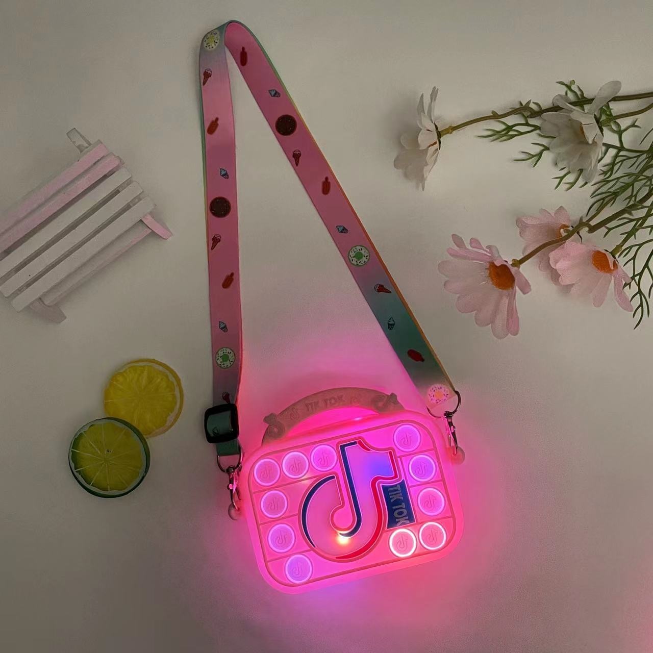 Borsa LED rosa
